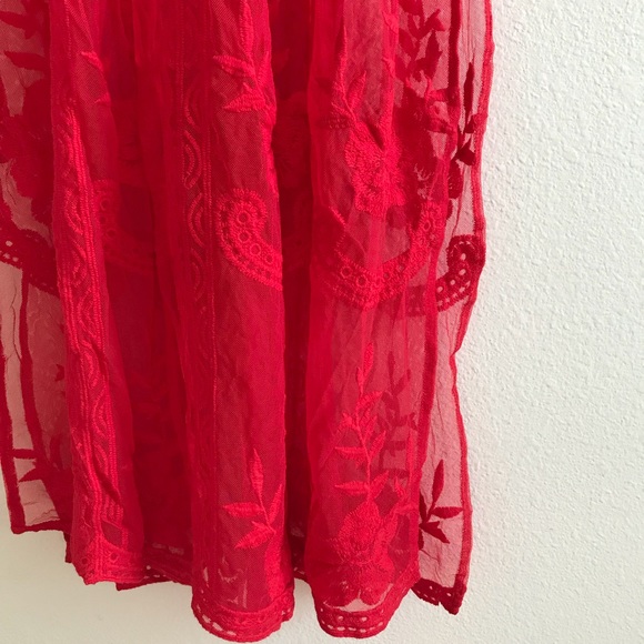 ☀️LAST1️⃣//RED LACE MAXI DRESS - Picture 4 of 4